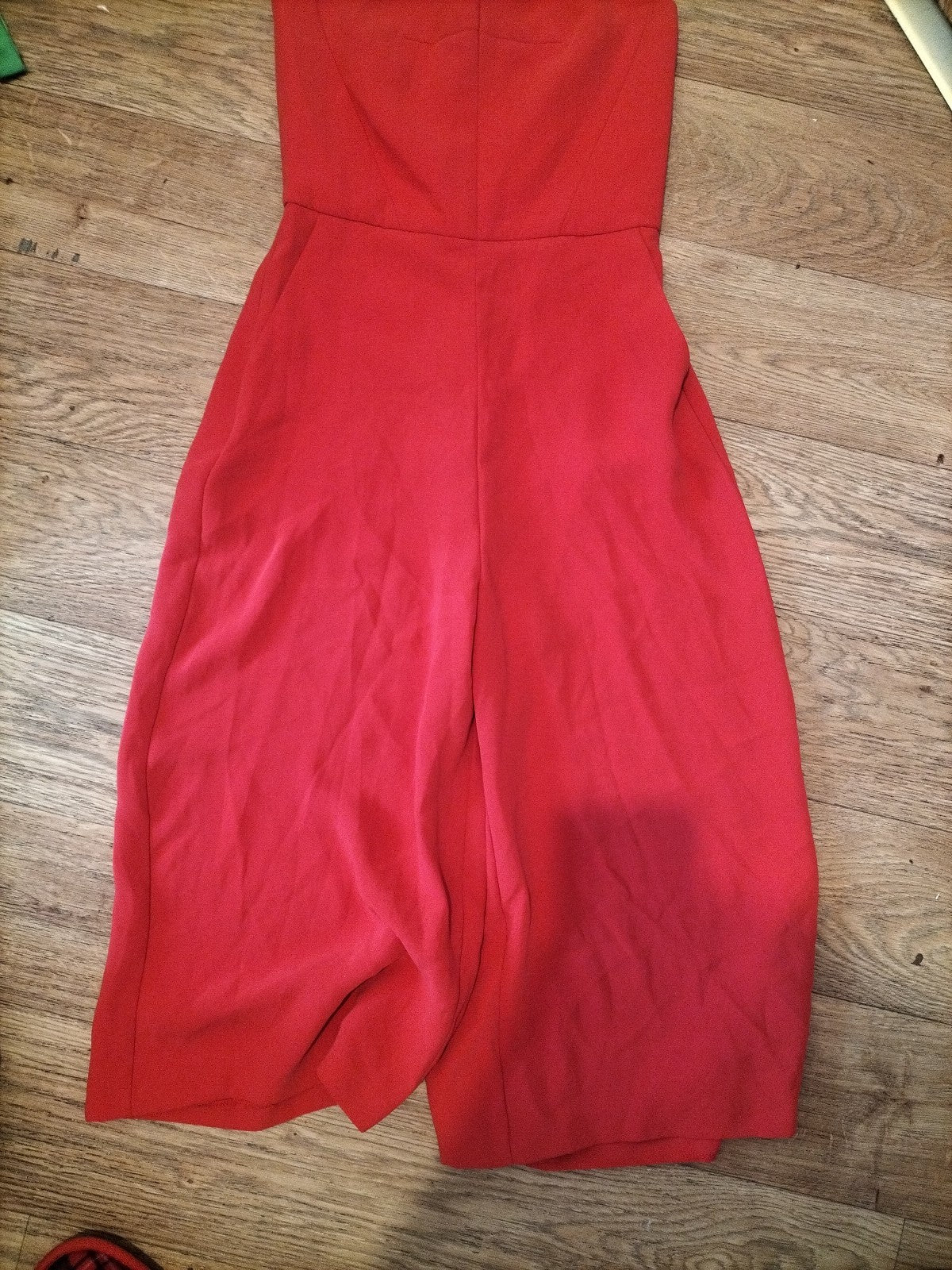 Ladies Topshop Size 6 Orange Sleeveless Strapless Jumpsuit