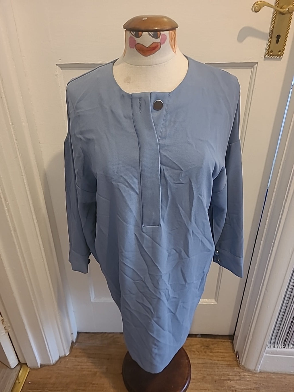 Ladies Zara Size Small Mid Sleeved Oversized Longline Shirt