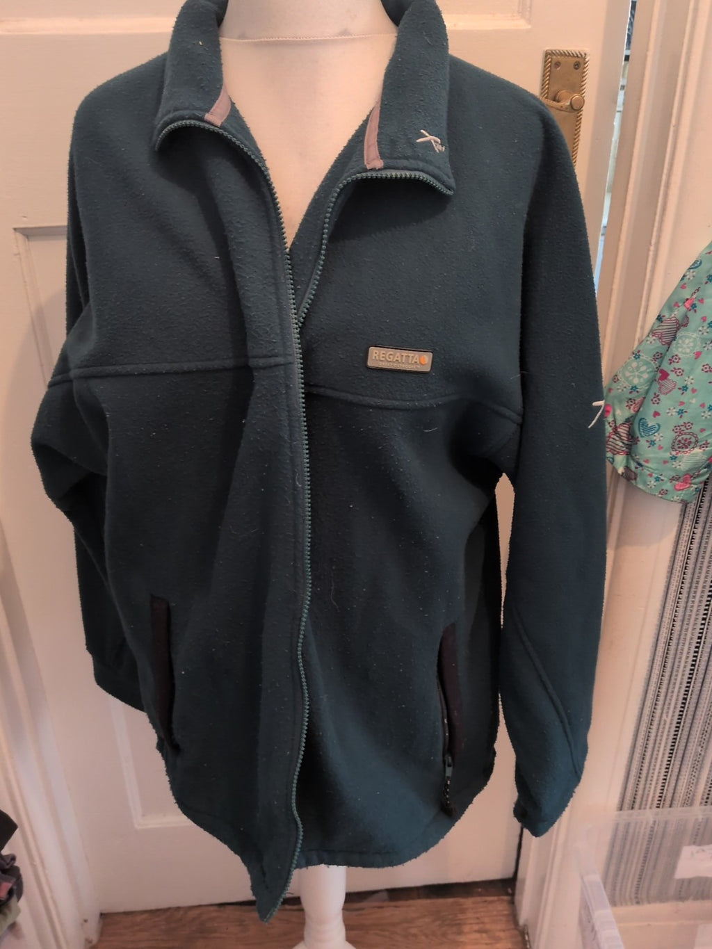 Regatta Large 42" Green Bobbling Full Zip Jumper