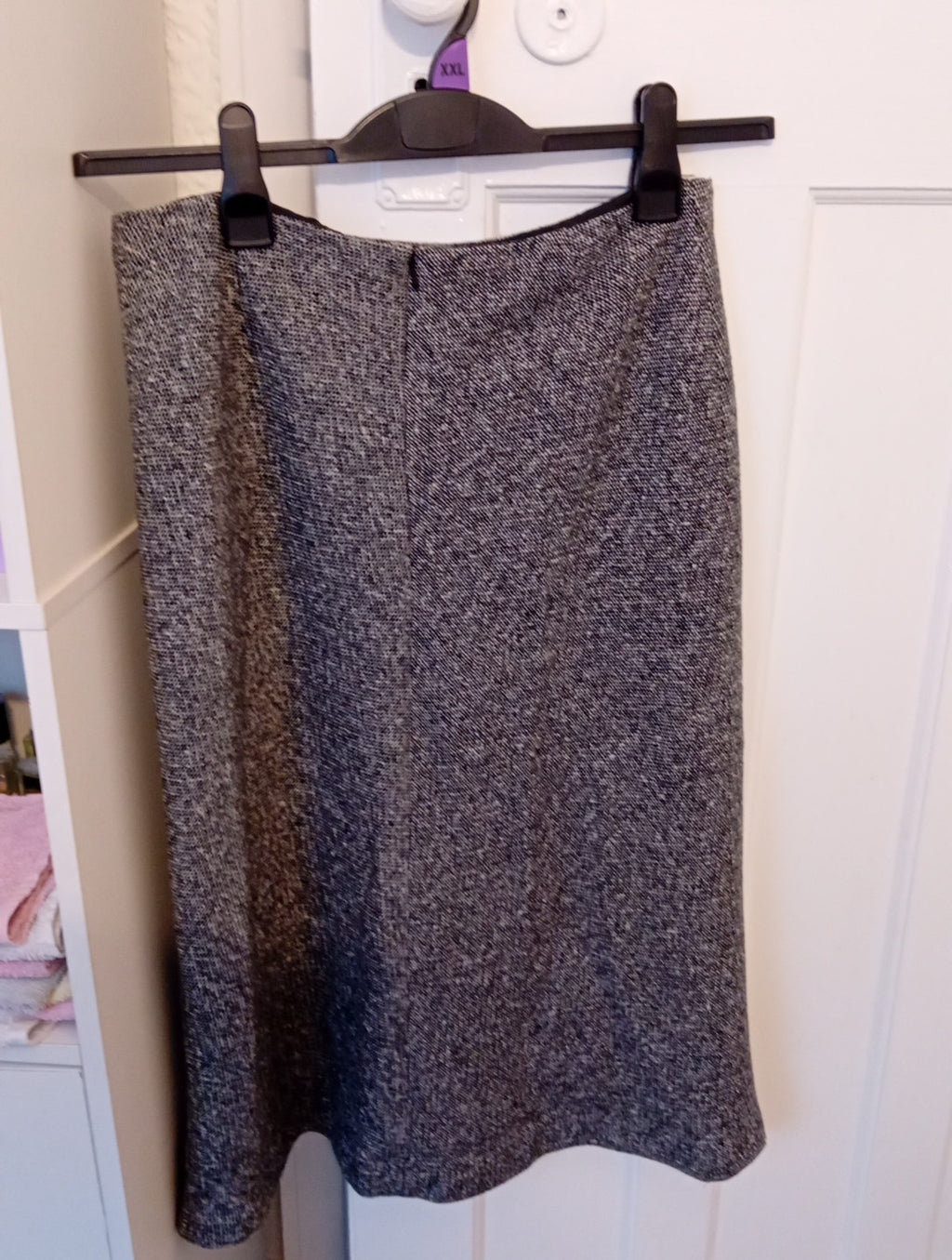 Ladies Next Skirt Size 12 Lined Grey/black/white