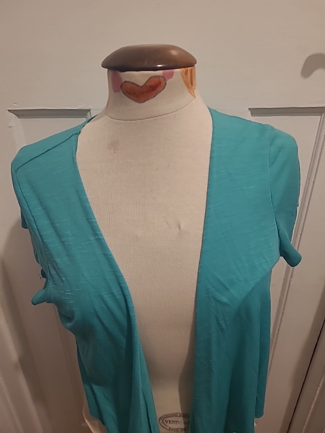 Ladies Per Una Size 16 Green Short Sleeved Shrug