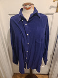Mens Moto Size Medium Navy Long Sleeved Shirt