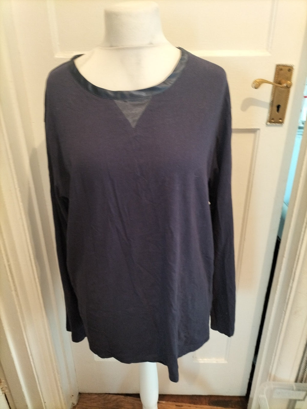 Mwns Temperly Size L Navy Long Sleeved Pyjama Top