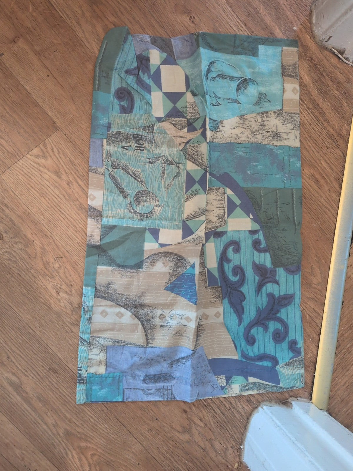 Blue Patterned Pillow Case