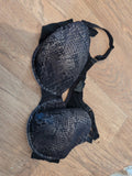 George 40D Black And Beige Padded And Wired Bra