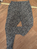 Peacocks 12 Black And White Floral Lounge Trousers