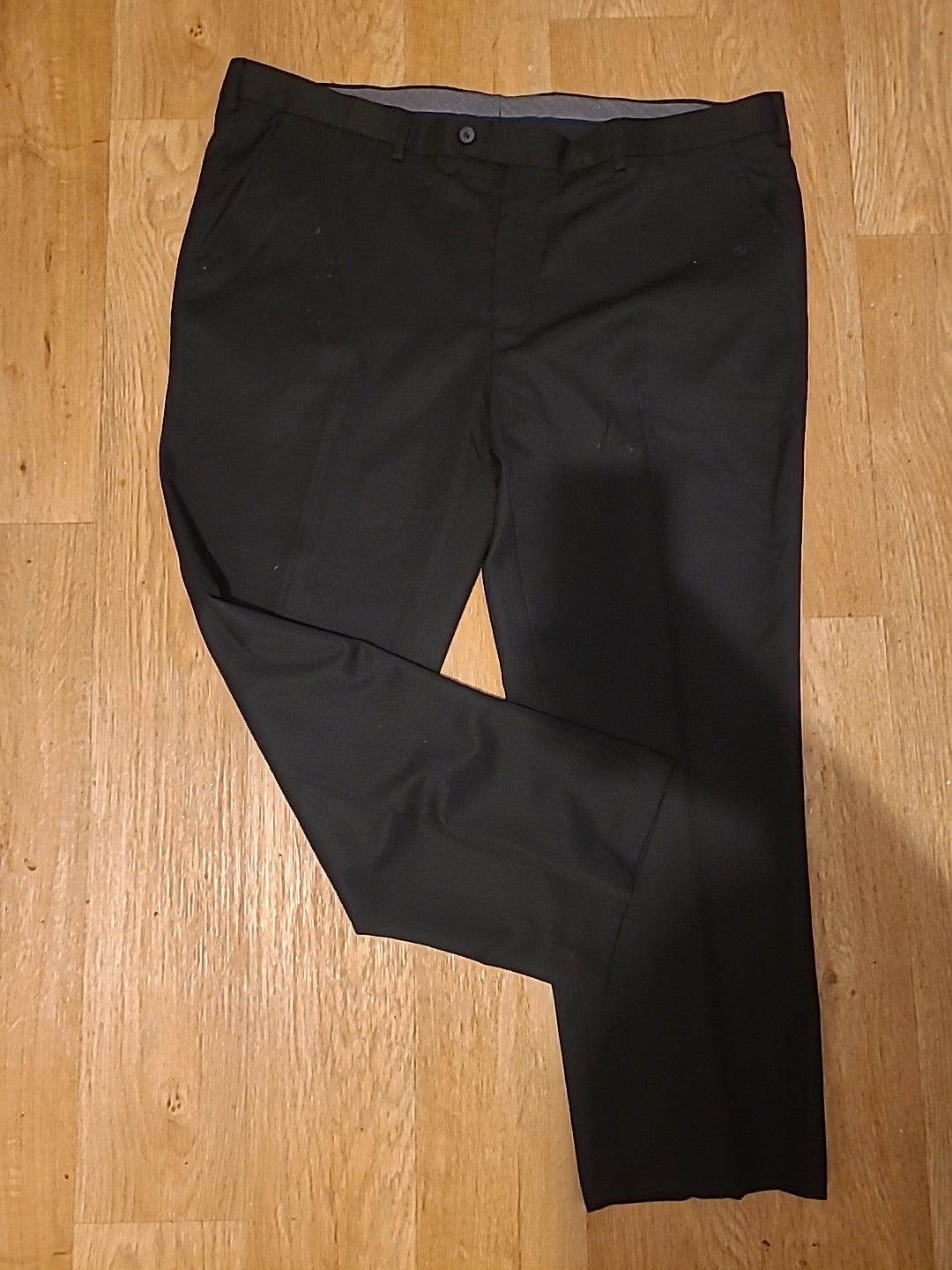 Mens Matalan Size 42x31 Black Formal Trousers