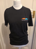 Mens AS Size Medium Black Print "Southern Spars" Tshirt