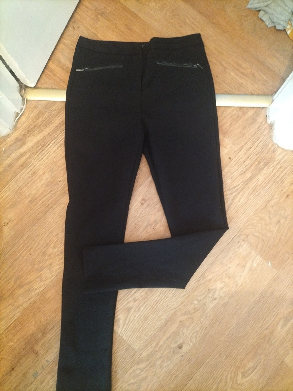 Autograph 12 Long Leg Black Smart Trousers