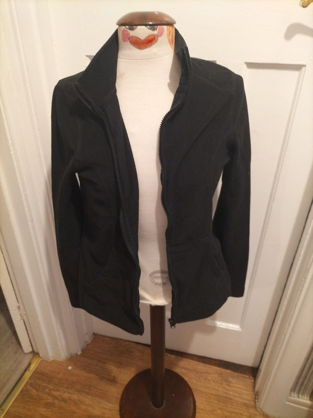 Ladies George Size 10 Black Zip Through Jacket