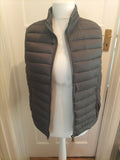 Mens Max Men Size Small Dark Grey Sleeveless Full Zip Puffer