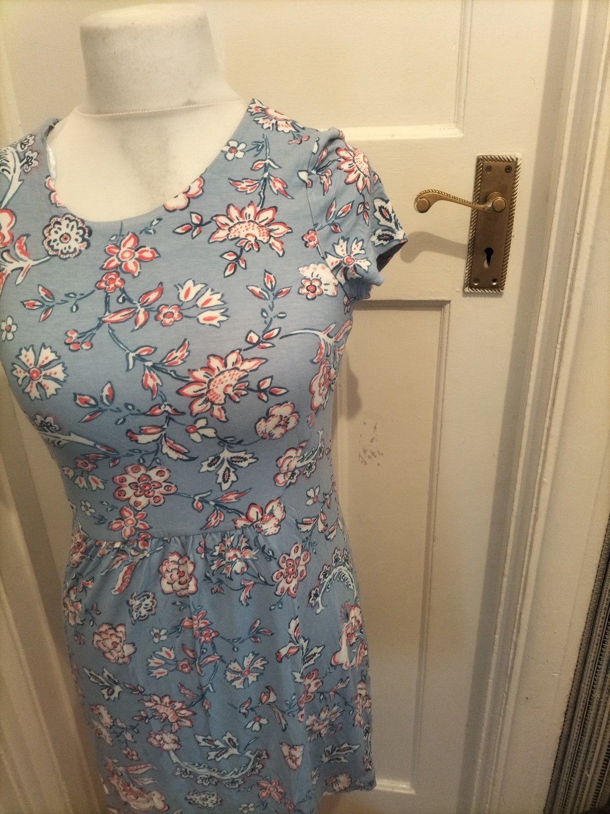 Ladies Joules Size 10 Light Purple Short Sleeved Dress