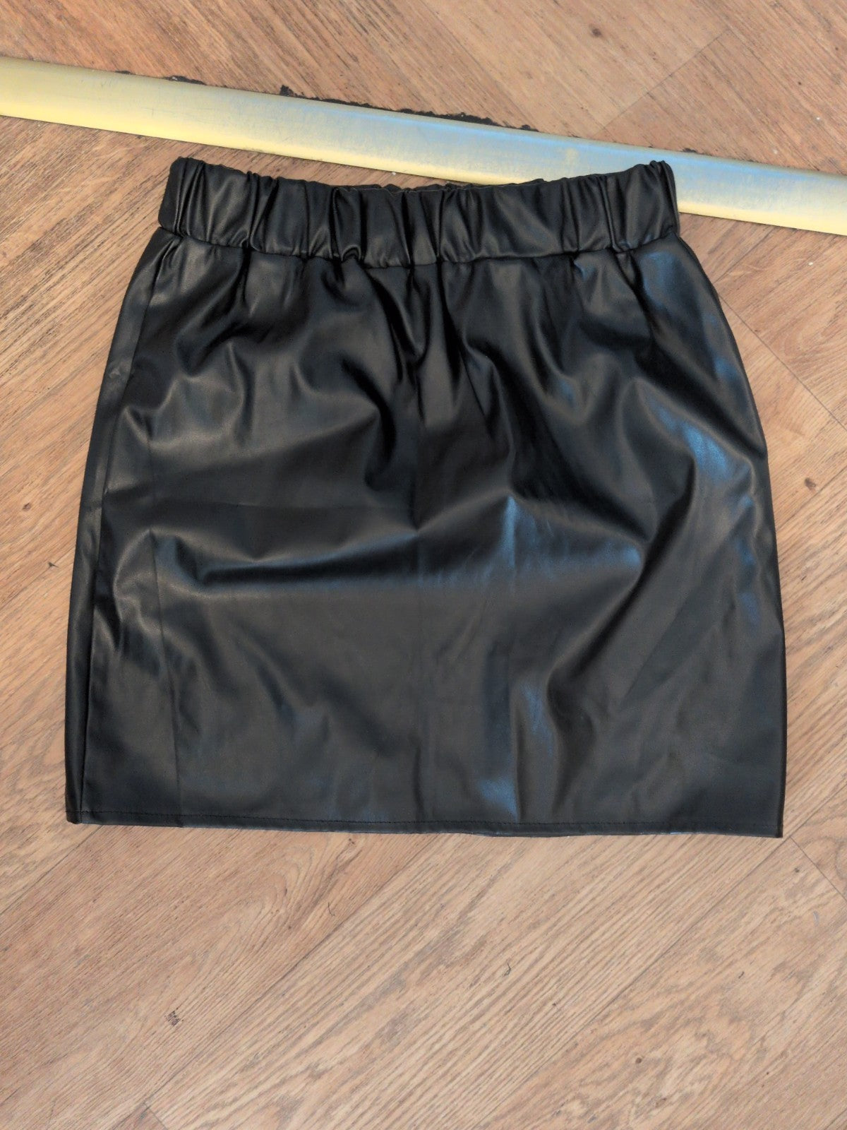 Small Black Short Pleather Skirt
