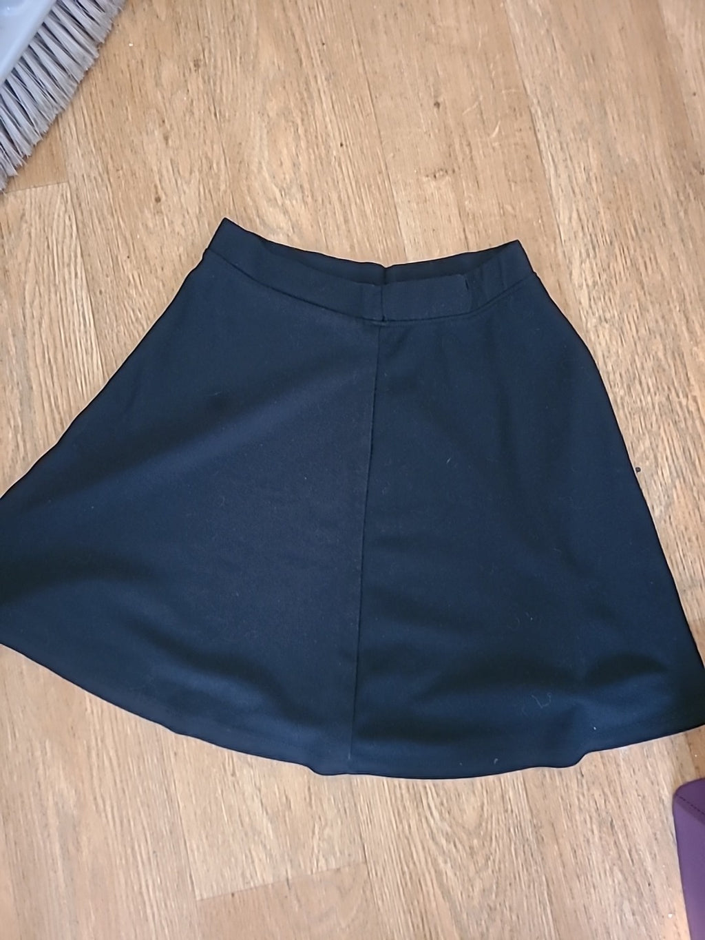Girls Tu Age 13 Years Black Elasticated Flare Uniform Skirt