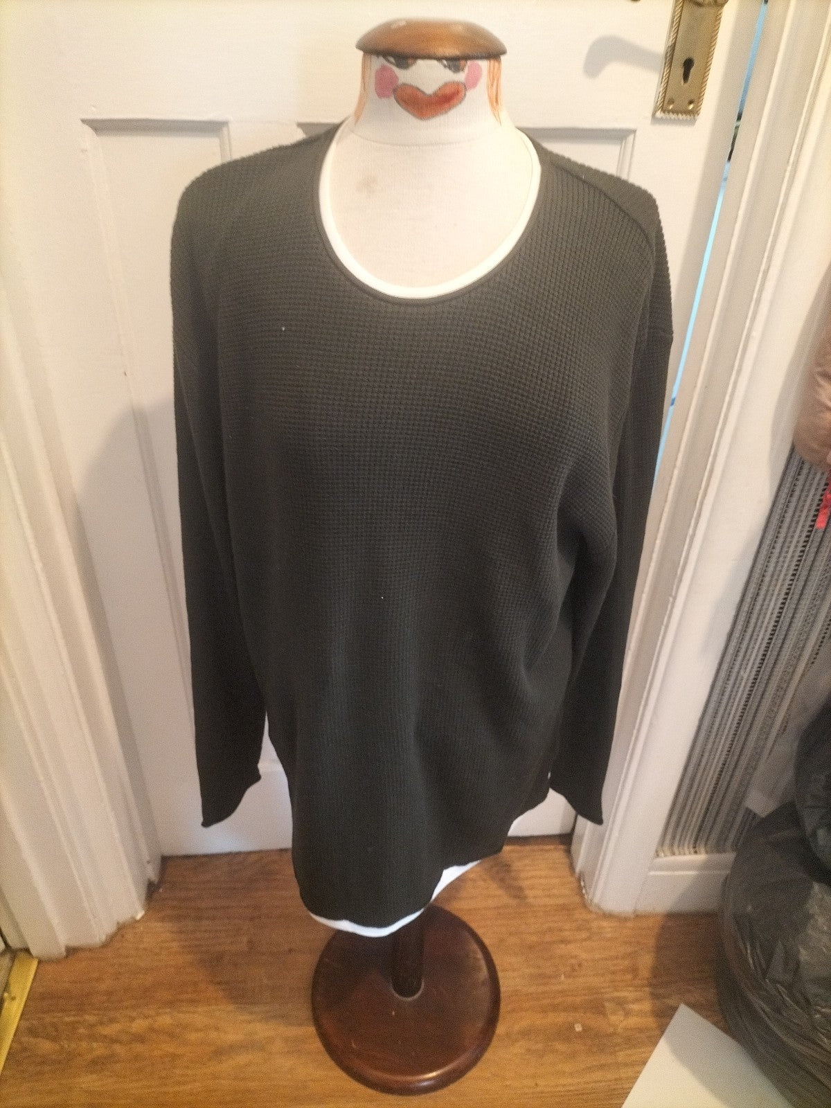 Mens Next Size 2XL Dark Green Long Sleeved Pullover Jumper