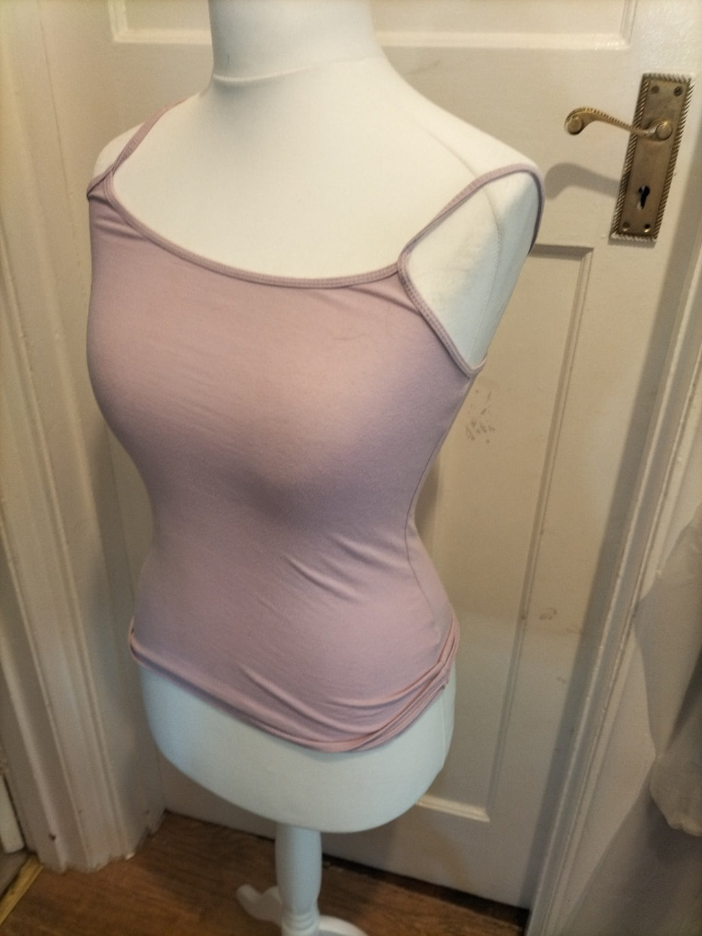 Ladies Primark Size 6-8 Lilac Stretch Cami Sleeveless