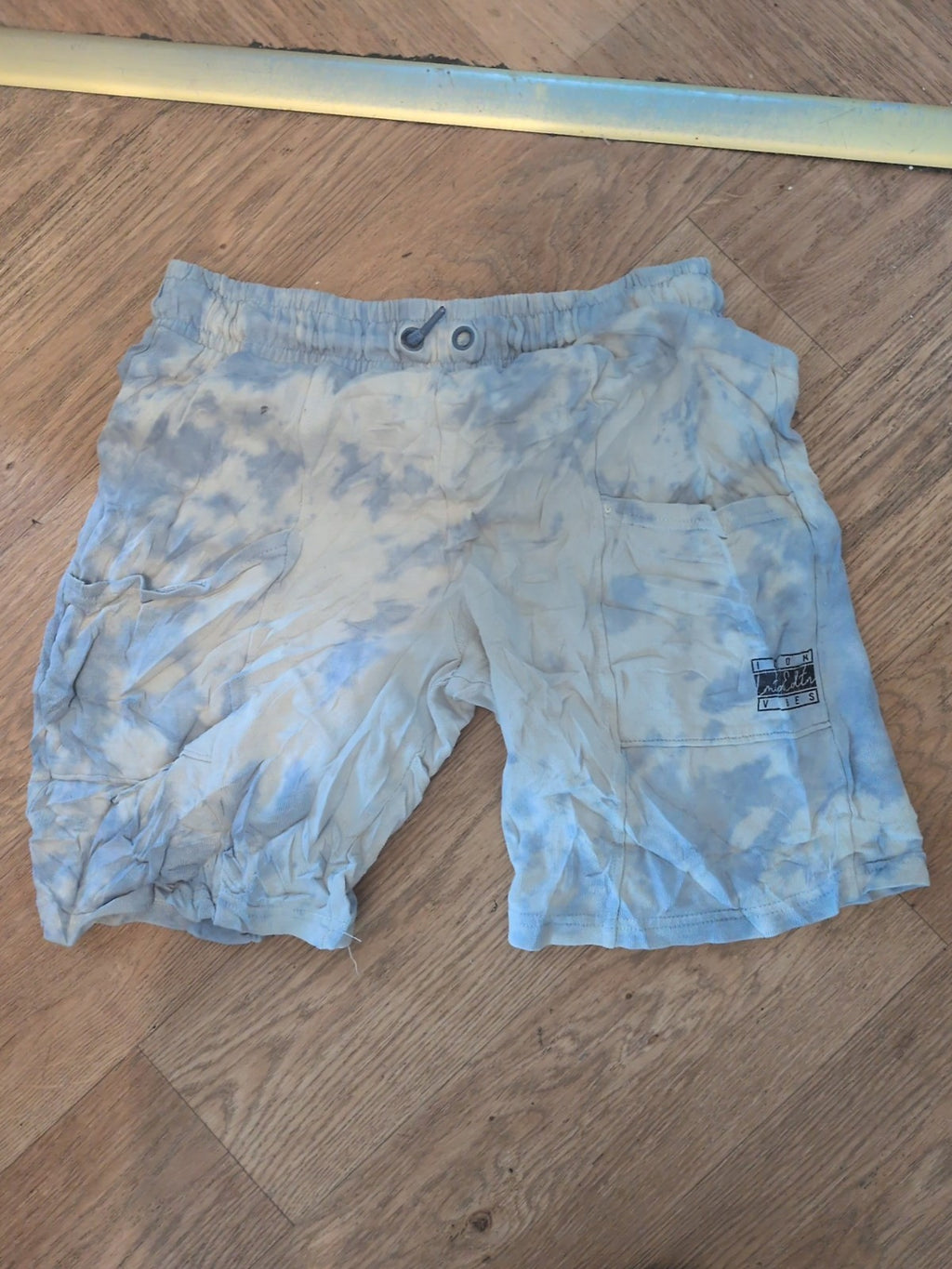George 13-14 Years Blue And White Elasticated Sweat Shorts