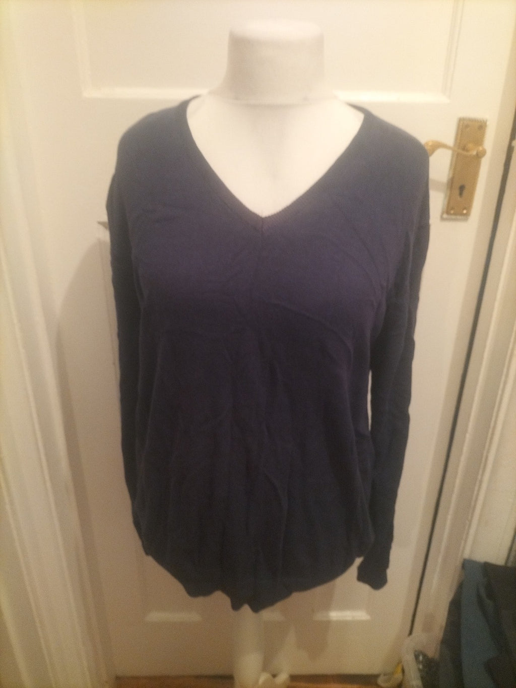 Mens Haworth Size XL Navy V Neck jumper Pullover