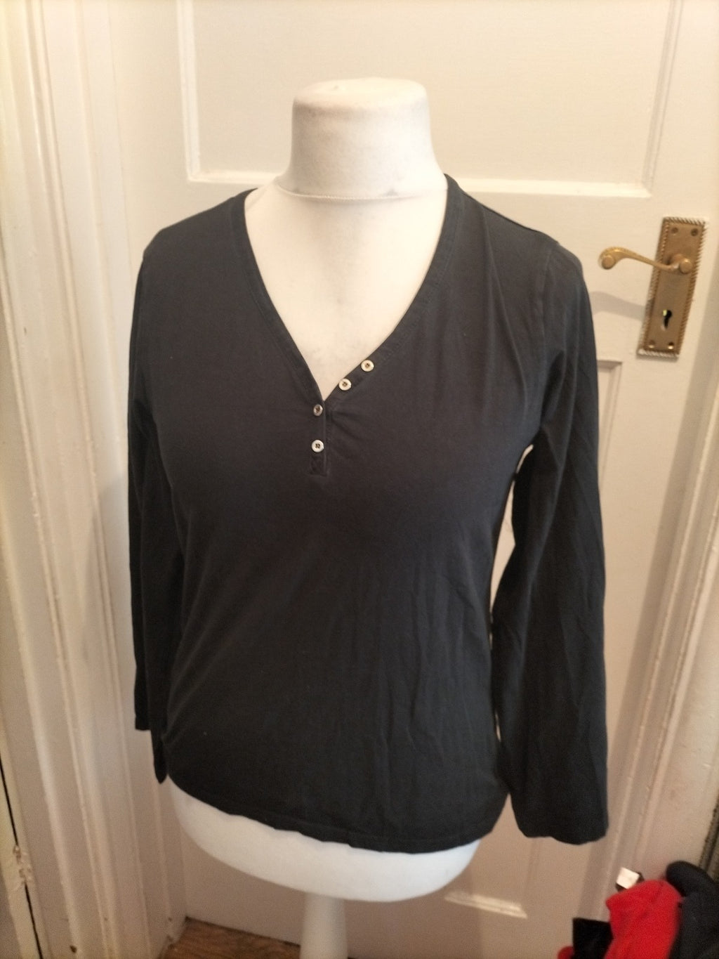 Ladies Smashed Lemon Size 14 Black Blouse