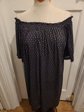 Ladies Size Medium Black Diamond Elasticated Hem Dress