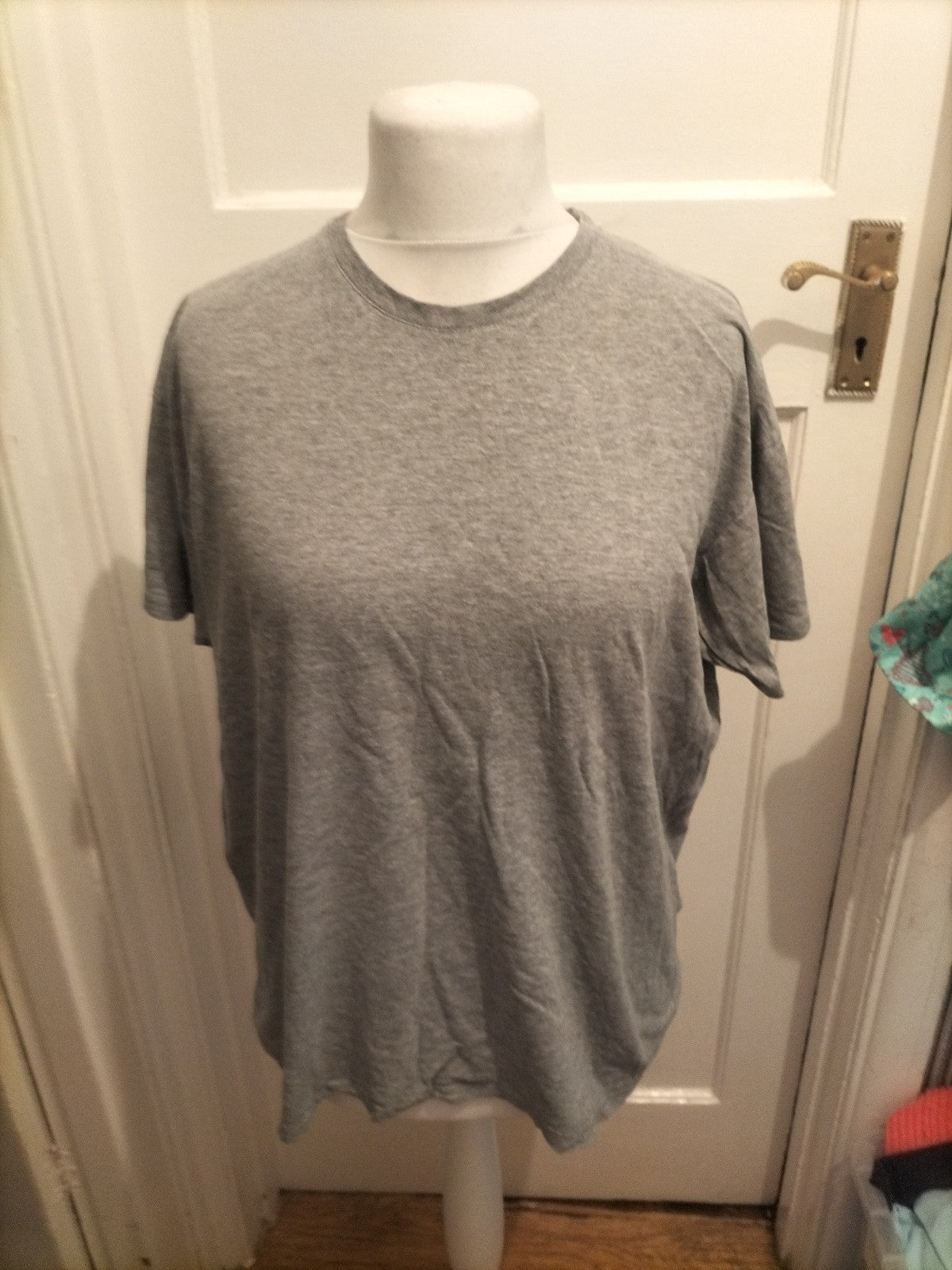 B&C Large Grey Plain T-shirt Short Sleeve