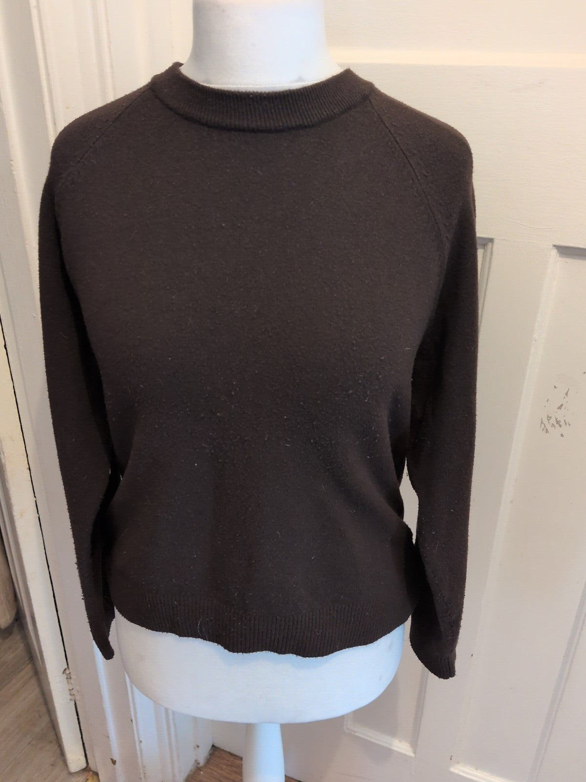 Next Medium Dark Brown/Black Round Neck Jumper
