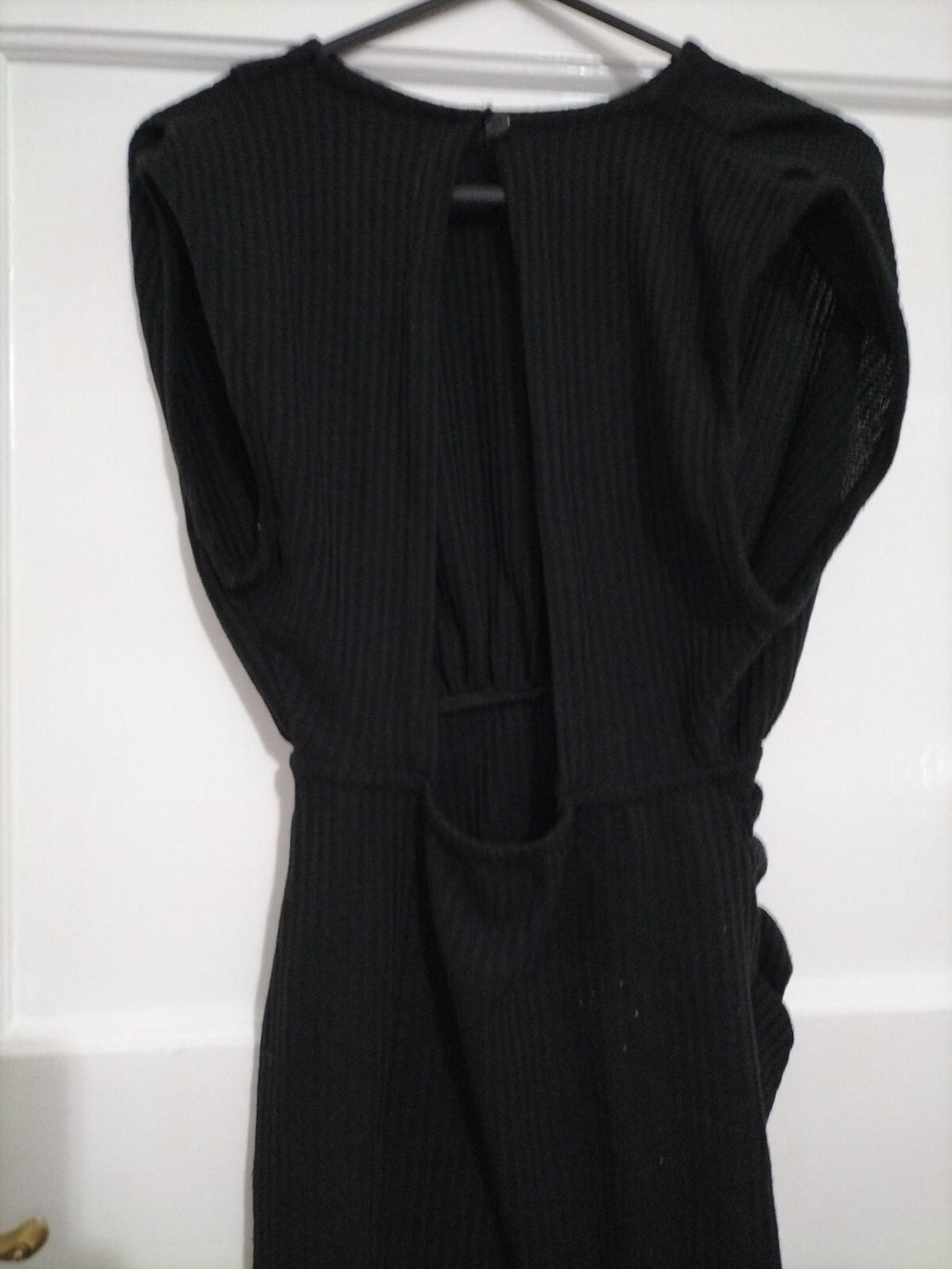 Ladies Asos Size 4 Black Backless Sleeveless Dress
