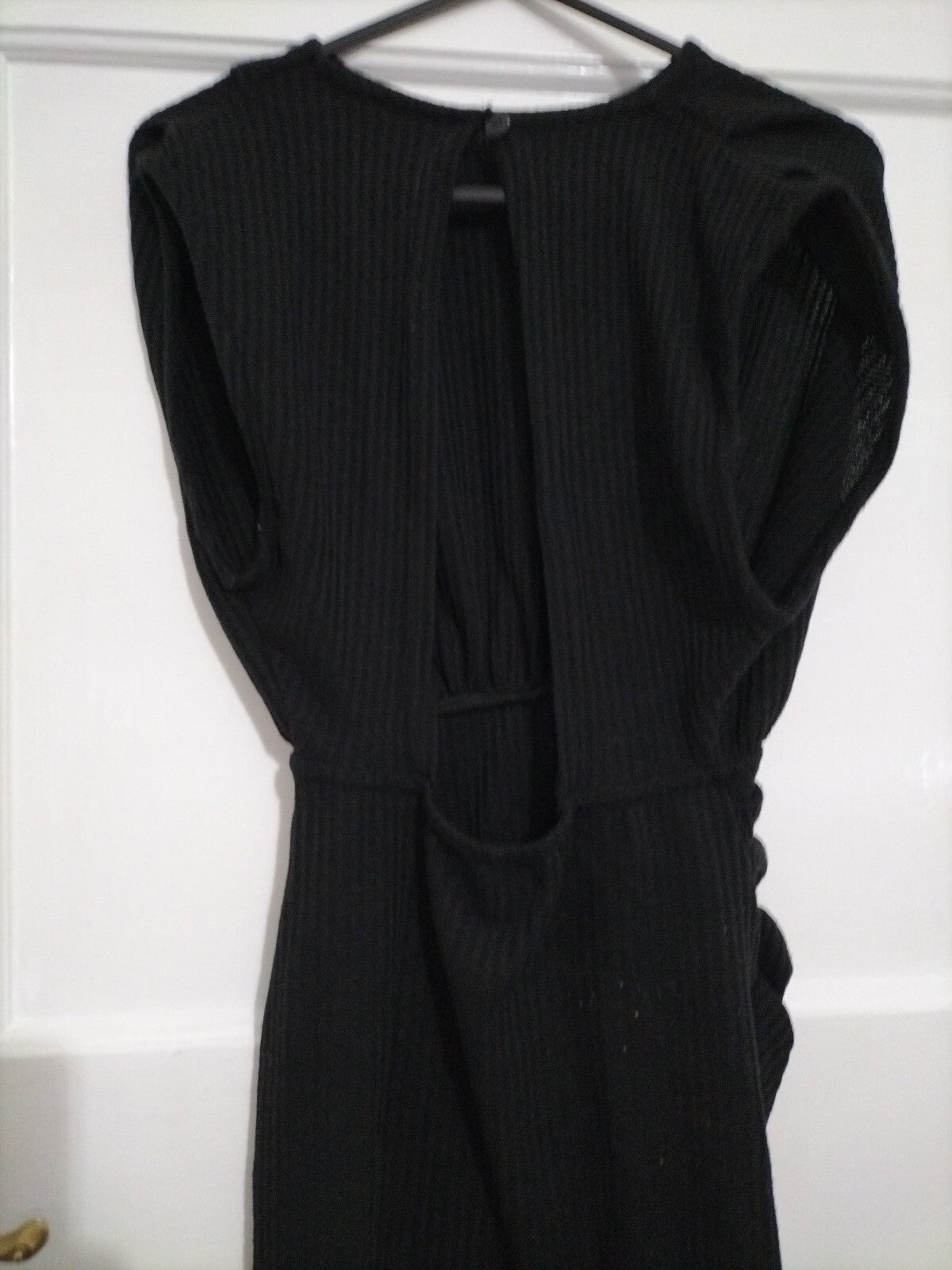 Ladies Asos Size 4 Black Backless Sleeveless Dress