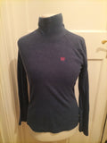 Ladies Universal People Size M Navy Jumper High Neck