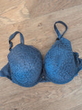 H&M 36D Grey Bra Padded And Wired