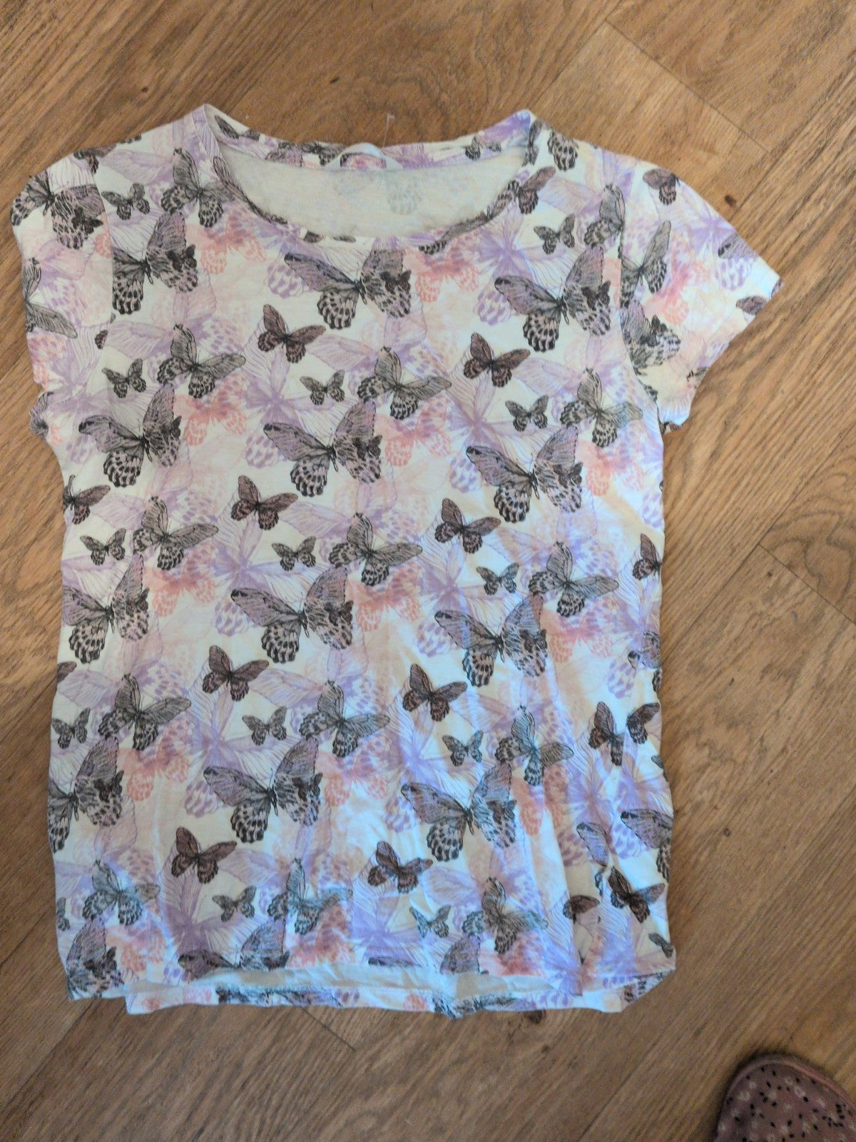 Pep&Co Small Purple Butterfly Short Sleeve T-shirt