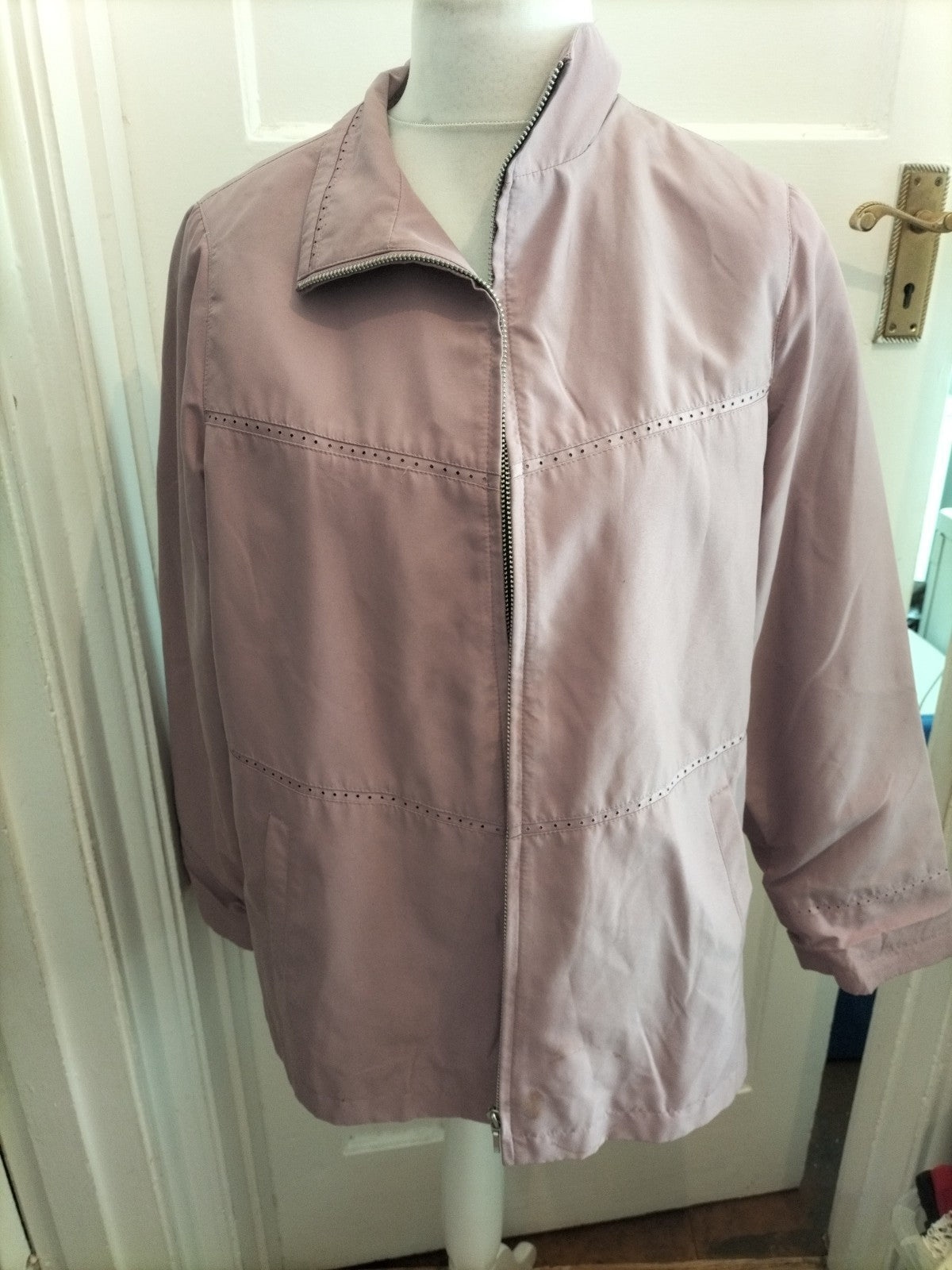 EWM 14 Pale Purple Padded Full Zip Jacket marks on sleeve will need washing