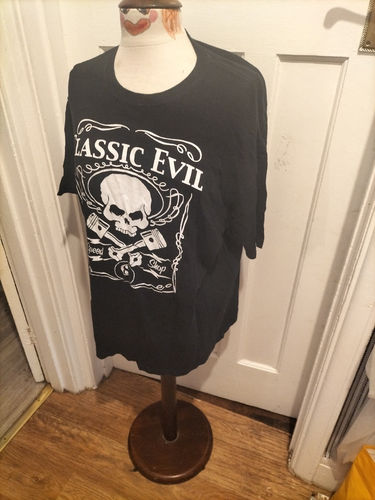 Mens Anvil Size XL Black Skull Tshirt Short Sleeved