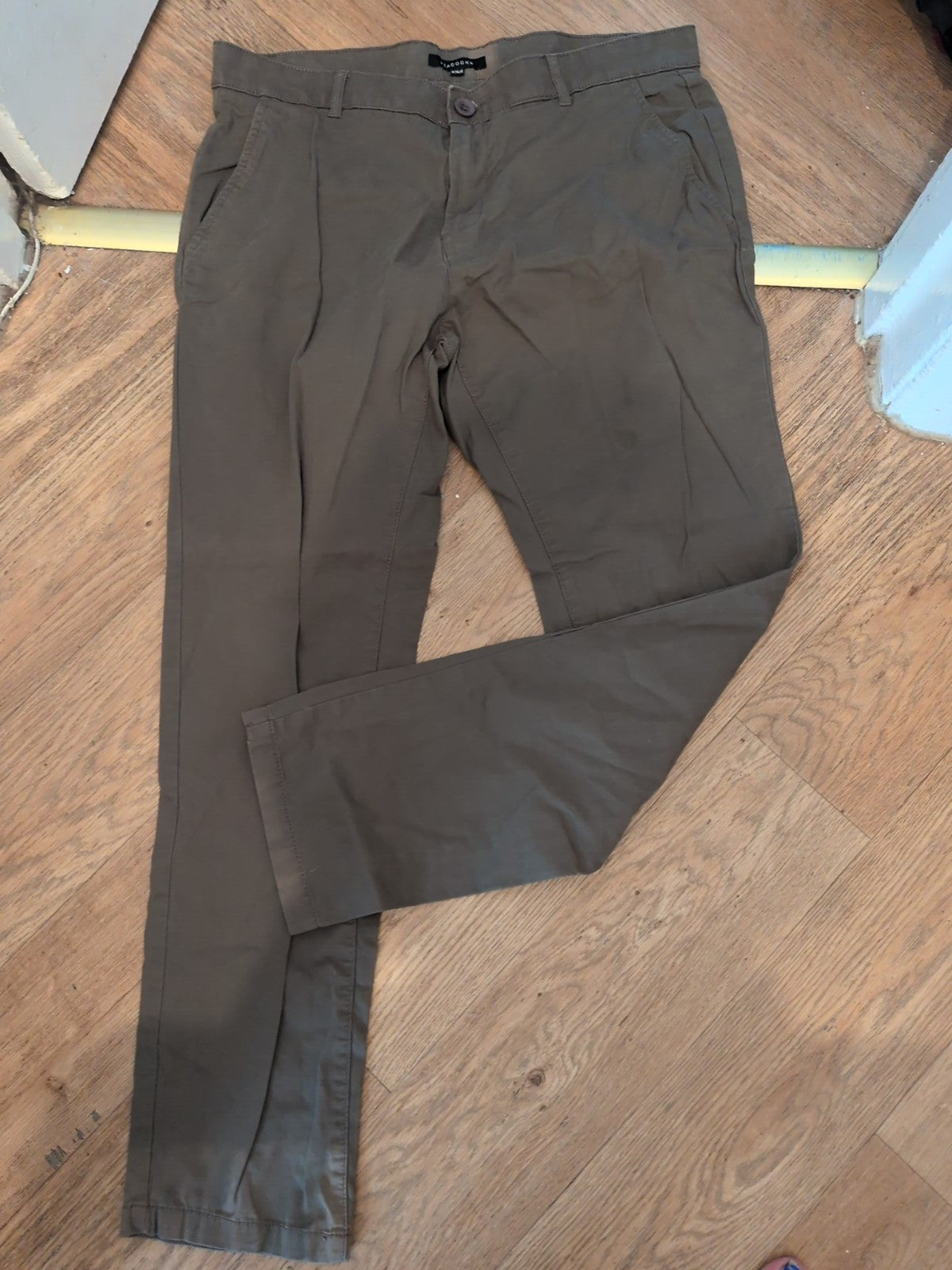 Peacocks 36R Slim Fit Khaki Trousers Chino