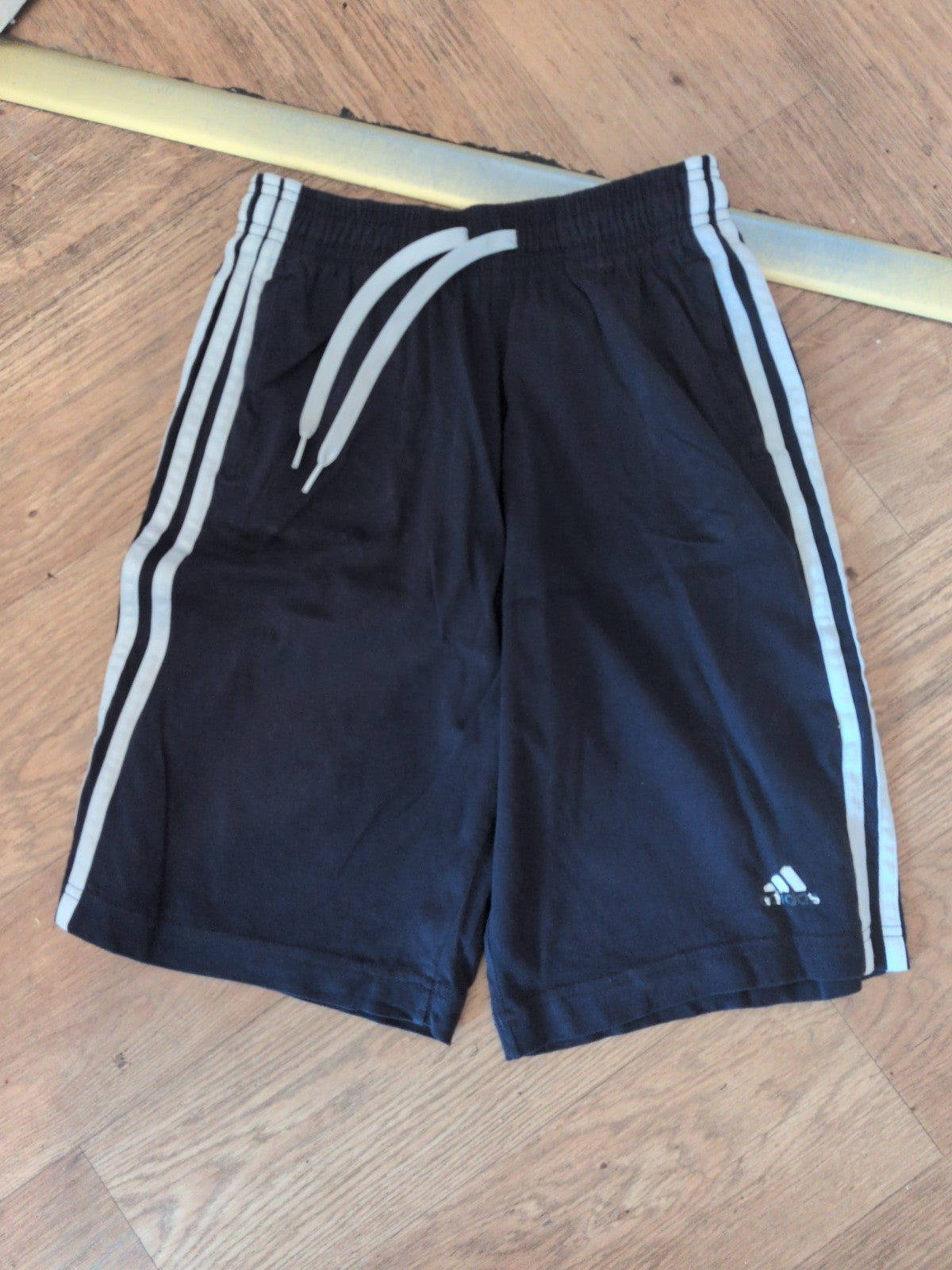 Adidas 13-14 Years Navy With White Trim Sweat Shorts Elasticated