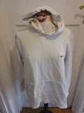 Mens Nike Size Medium White Long Sleeved Pullover Hoodie