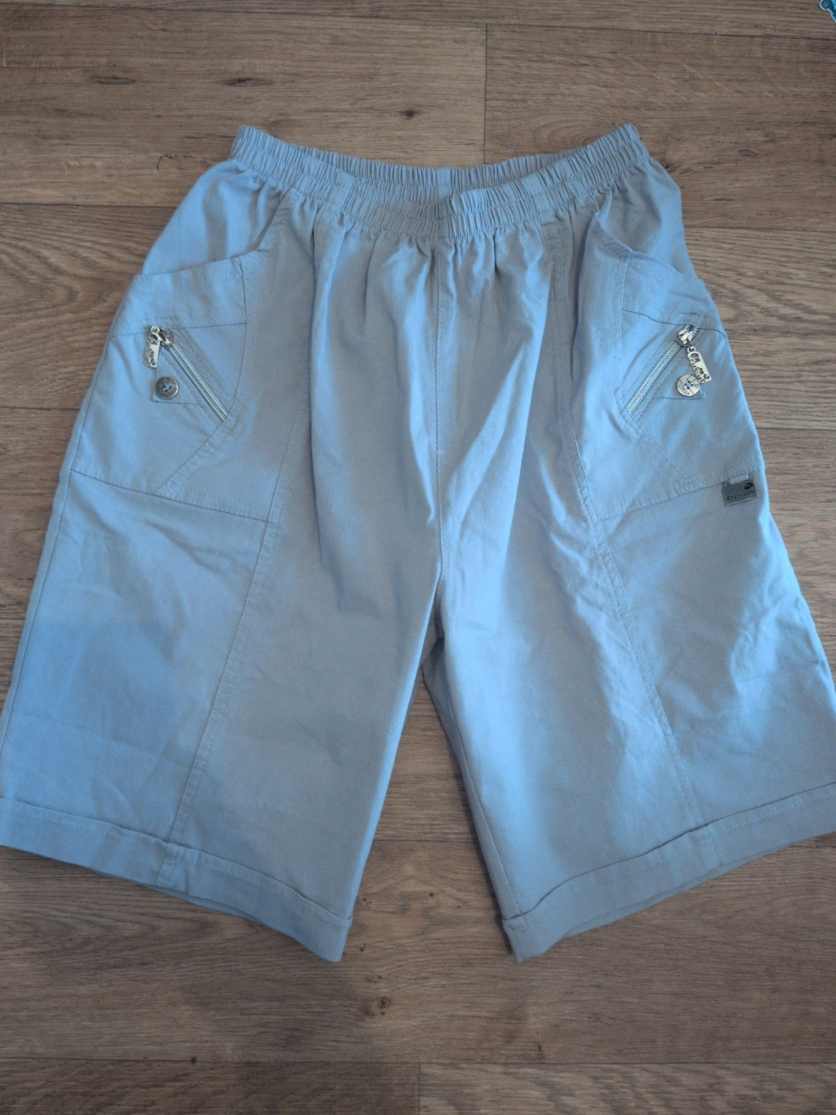 T4 Grey Elasticated Shorts