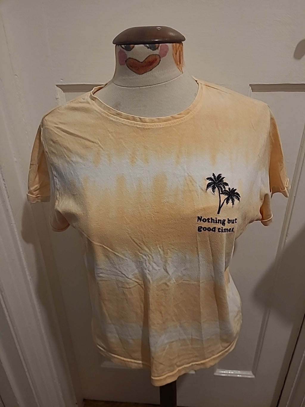 Girls New Look Size Large Pale Orange Short Sleeved Tshirt