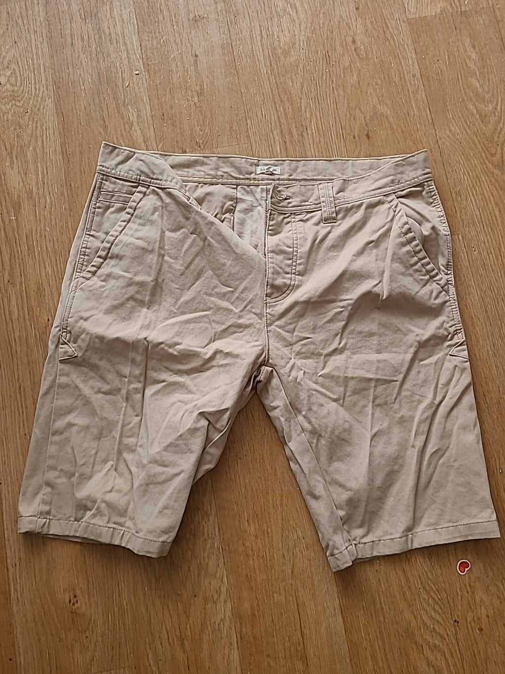 Mens Bellfield Size 36" Stone/Beige Shorts Chino