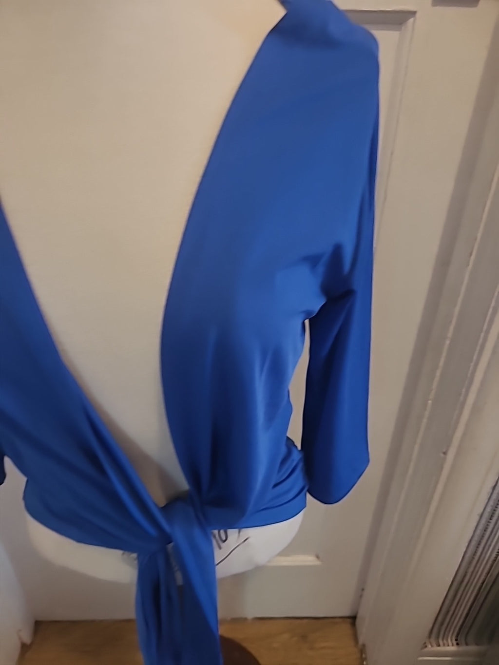 Ladies Sally Allen Free Size Blue Long Sleeved Blouse