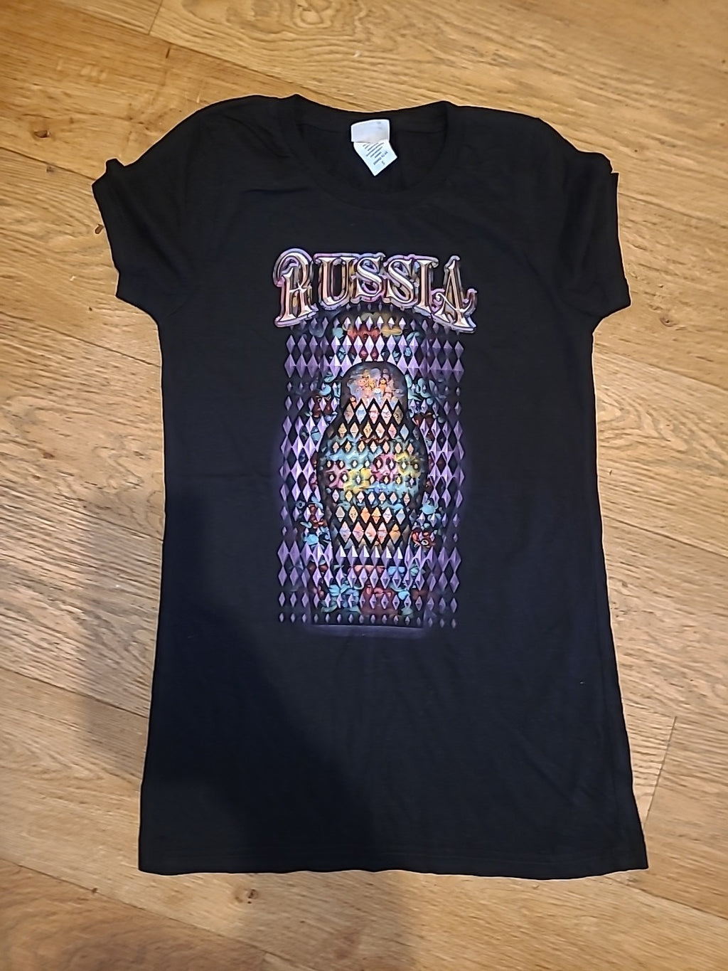 Ladies Tex Size Small "Russia" Short Sleeved Tshirt
