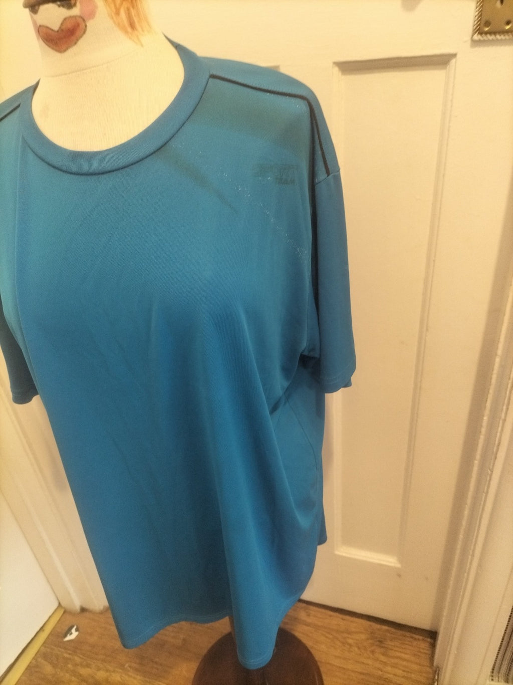 Mens Atlas For Men Size 2XL Blue Short Sleeved Tshirt