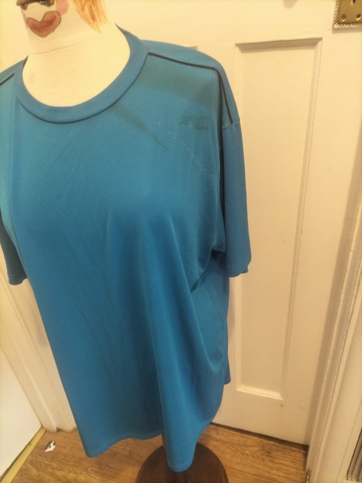 Mens Atlas For Men Size 2XL Blue Short Sleeved Tshirt
