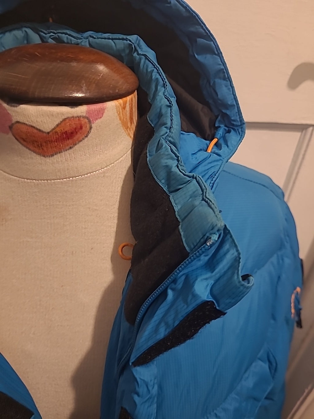 Mens Icepeak Size 52" Blue Long Sleeved Lined Puffer Coat