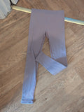 Ladies Small Purple Polyamide Ribbed Leggings