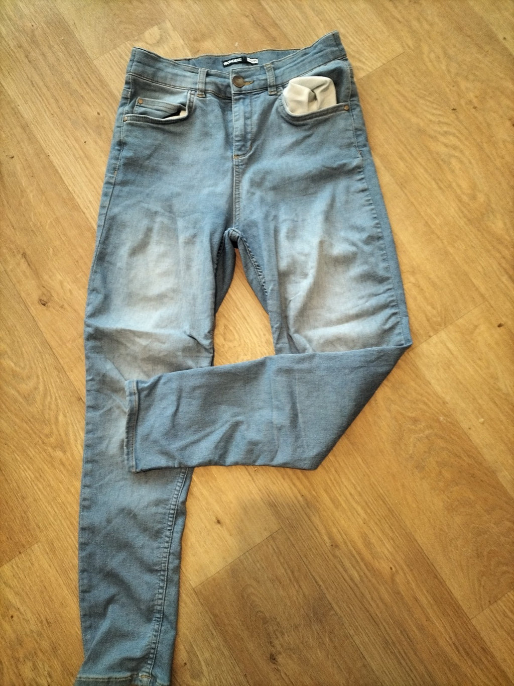 Ladies George Size 10-12 Wonder Fit Denim Jeans Short Length