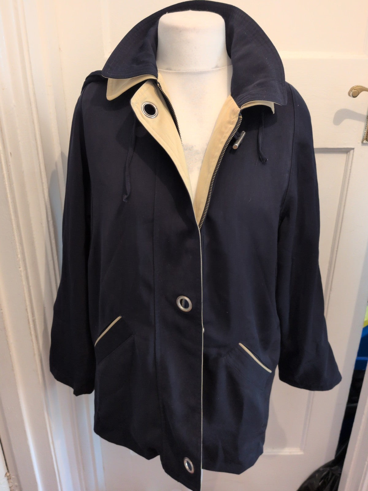 David Barry 14 Navy Full Zip Jacket Coat