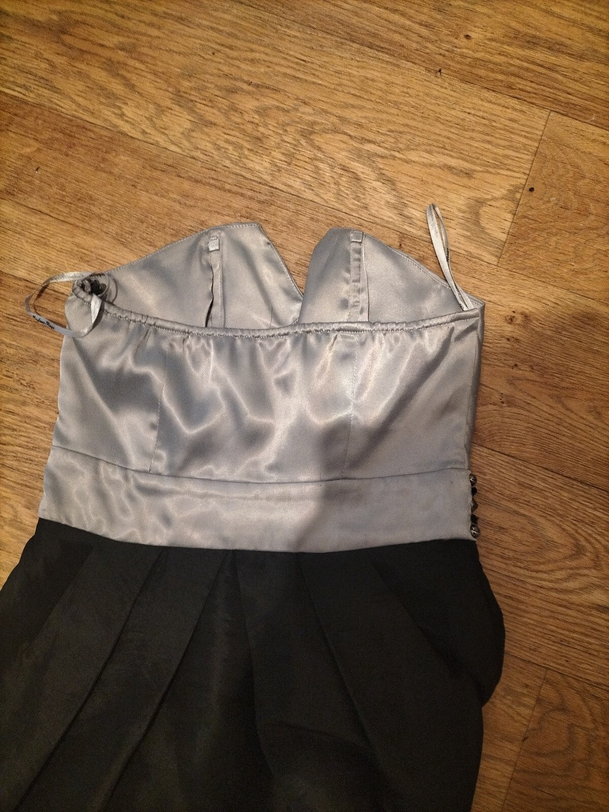 Ladies Madam Rage Size 8 Grey And Black Short Dress