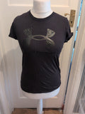Under Armour XS Loose Black Short Sleeve T-shirt