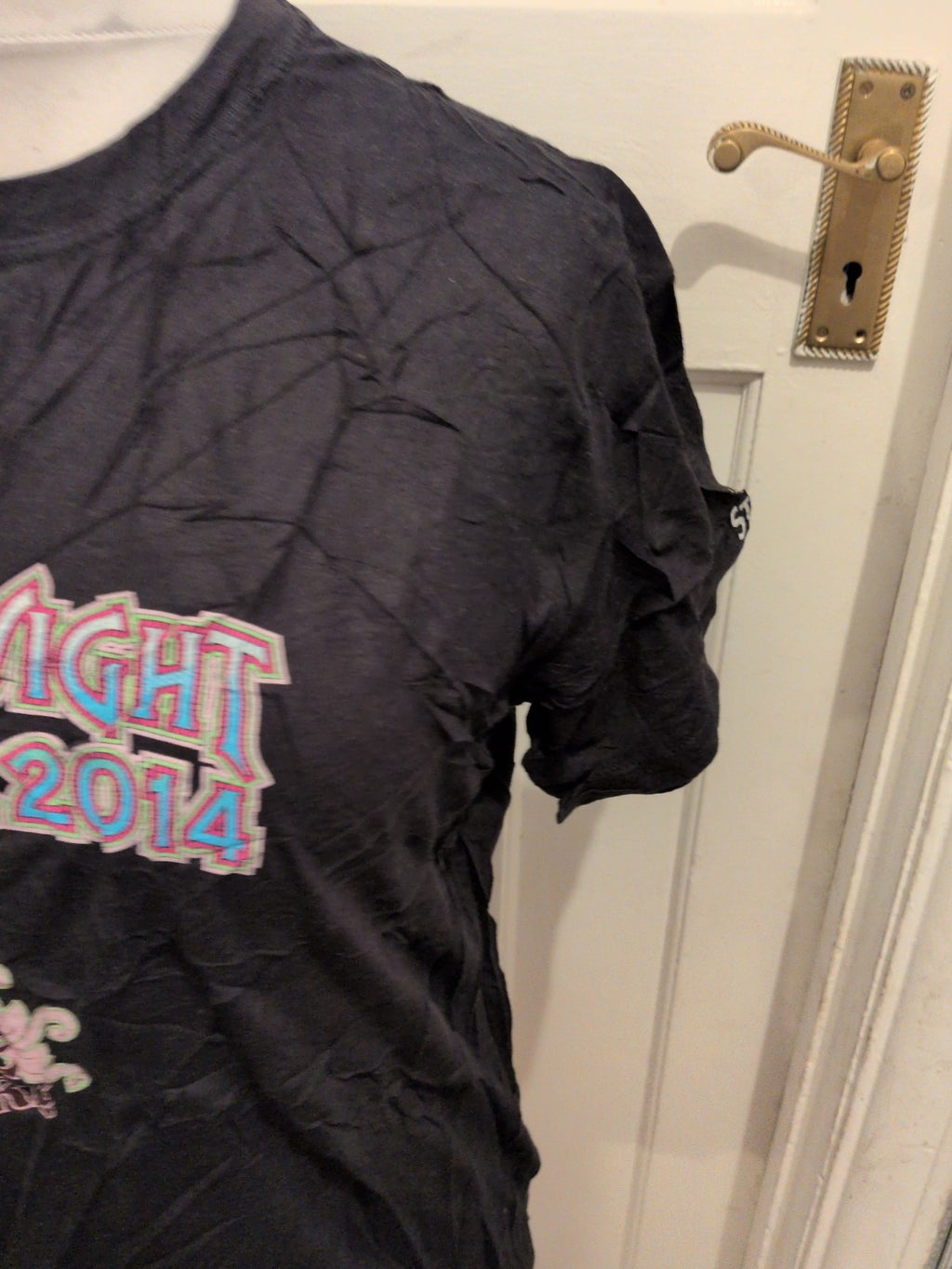 Gildan Large Black Isle Of Wight Festival Ladies T-shirt